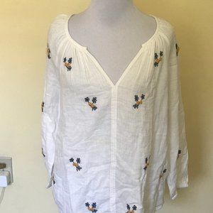 Velvet by Graham Spencer White Blouse NWT
